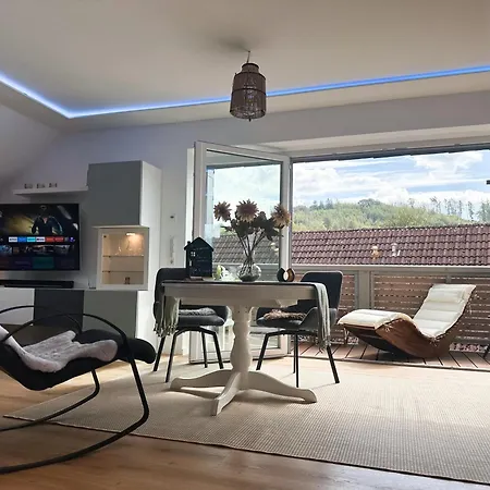 Apartment Haus Am Krähenbach - Krähenblick, Infrarotsauna, Balkon&garten Nahe Sorpesee Sundern
